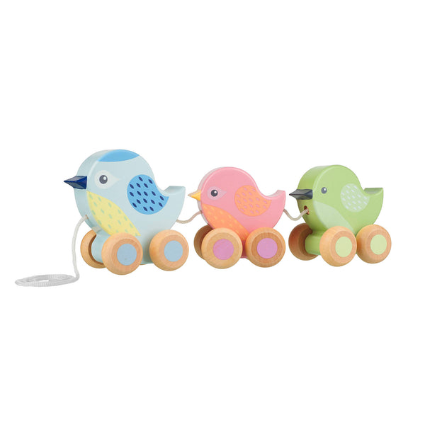 Pull Along Birdies Orange Tree Toys