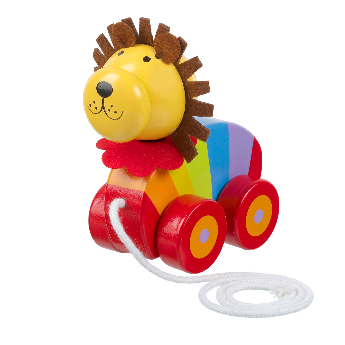 Lion Pull Along Orange Tree Toys