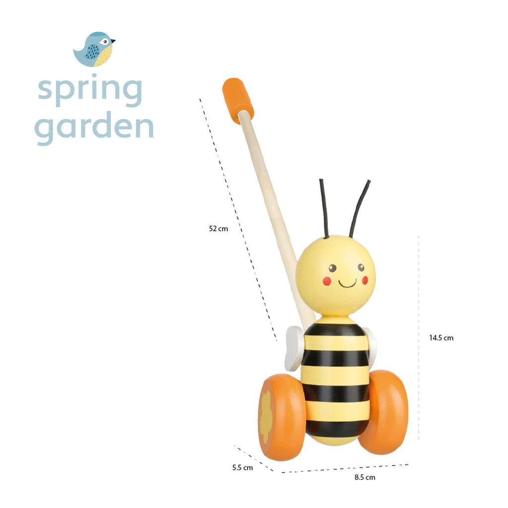 Boxed Push Along Honey Bee– Orange Tree Toys